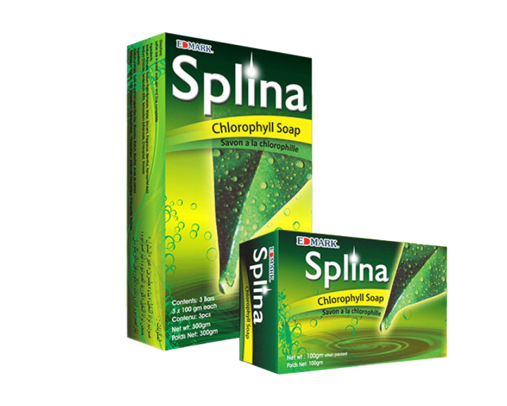 Splina Chlorophyll Soap (100% Organic, No Chemical & Radiant Skin)