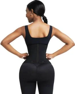 BLACK NEOPRENE WAIST TRAINER